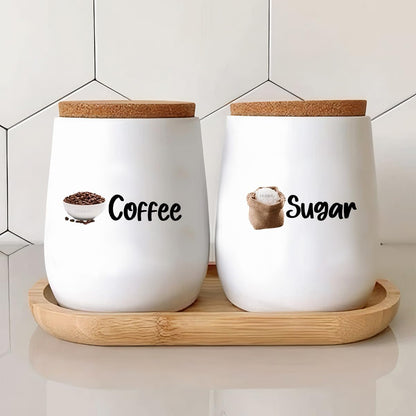 3D Kitchen Jar Stickers